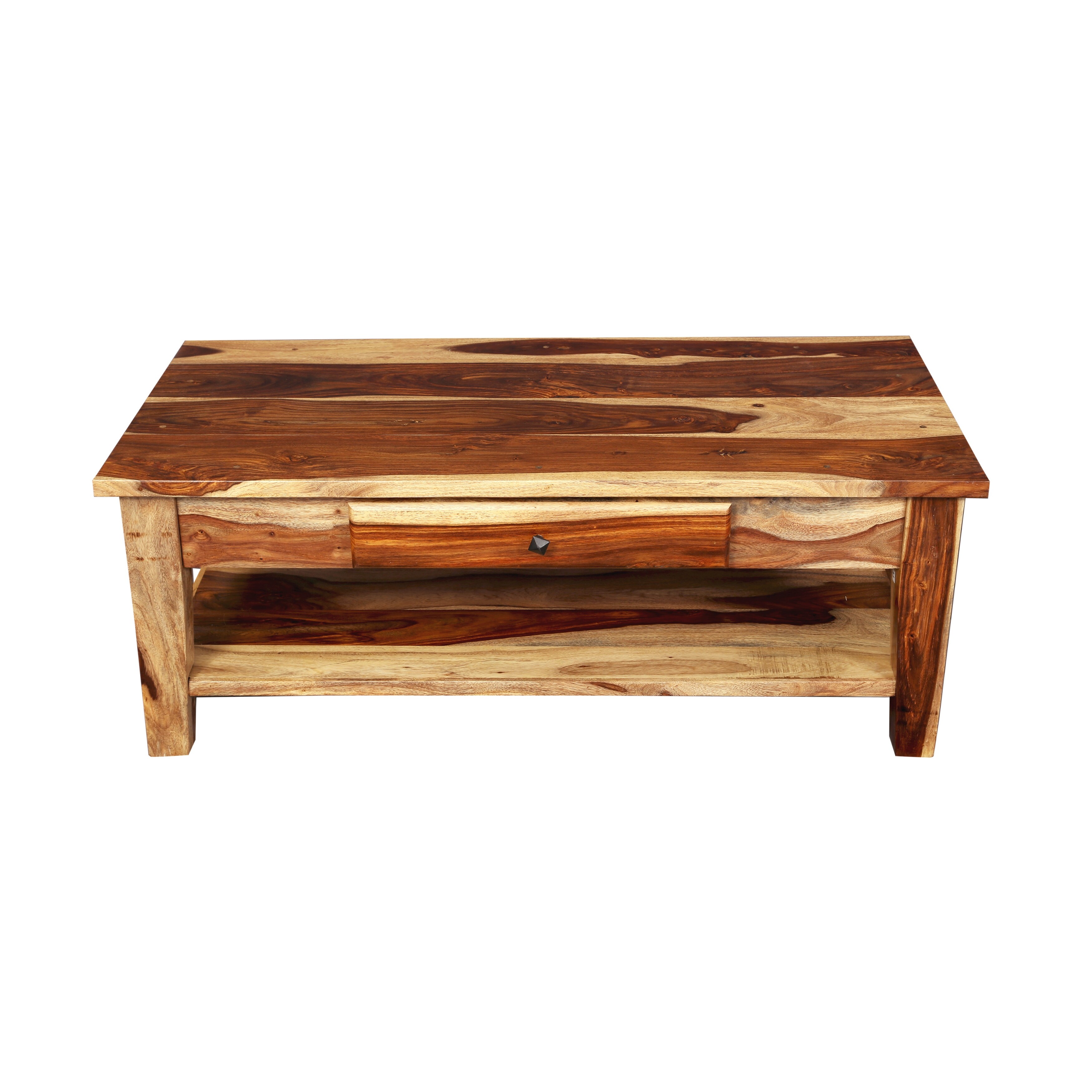 Sheesham coffee table with drawers discount