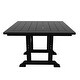 preview thumbnail 6 of 6, Laguna Hdpe All Weather Outdoor Patio Dining Set with Square Table, Arm Chairs (5-Piece Set)