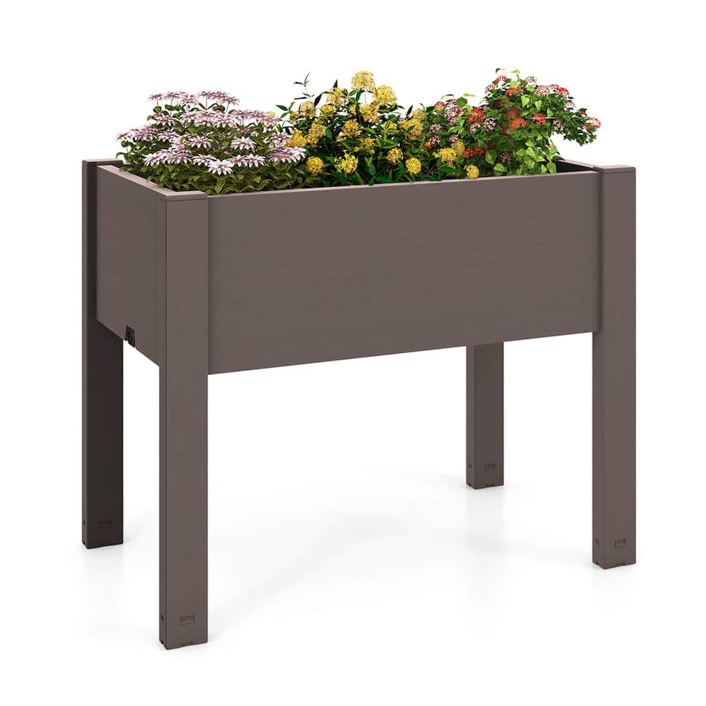 Costway Raised Garden Bed with Water Level Indicator Drainage Hole for - See Details