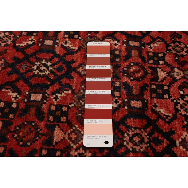 ECARPETGALLERY Hand-knotted Andelz Red Wool Rug - 5'7 x 11'0