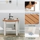 preview thumbnail 30 of 62, Acrylic Waterproof Shower Bench with Storage Shelf, Bathroom Stool & Organizer