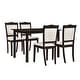 preview thumbnail 37 of 38, Modern Style Kitchen Dining Set Rectangular Table with Upholstered Chairs