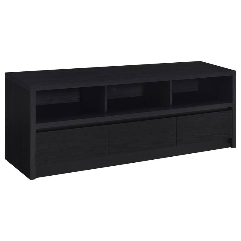O'Brien Black 3-drawer TV Stand Media Console