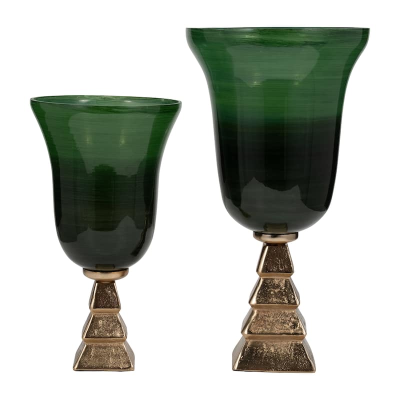 Sagebrook Home Glass Vase On Stand