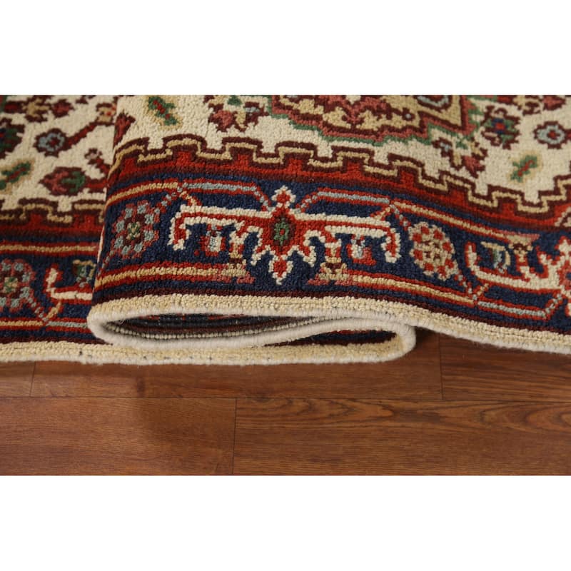 Heriz Serapi Oriental Runner Rug Hand-Knotted Wool Carpet - 2'7"x 7'10"