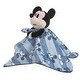 preview thumbnail 2 of 3, Disney Mickey Mouse Blue, White and Black Lovey Security Blanket