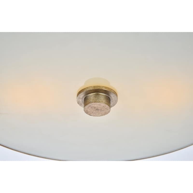 Ivy Court 2-light 12-inch Flush Mount Ceiling Light with White Shade