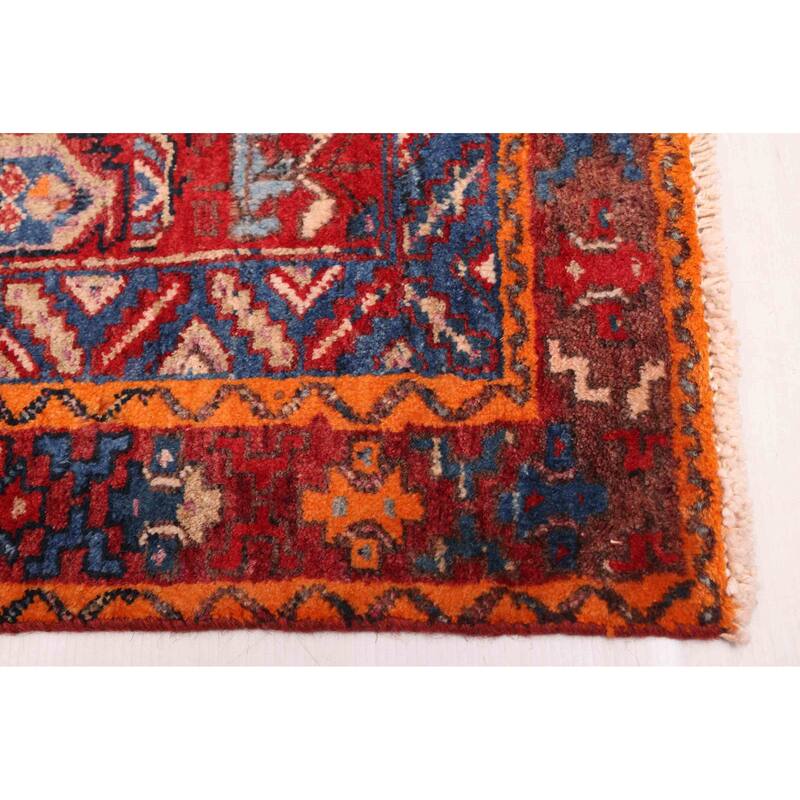 ECARPETGALLERY Hand-knotted Melis Red Wool Rug - 4'9 x 6'6