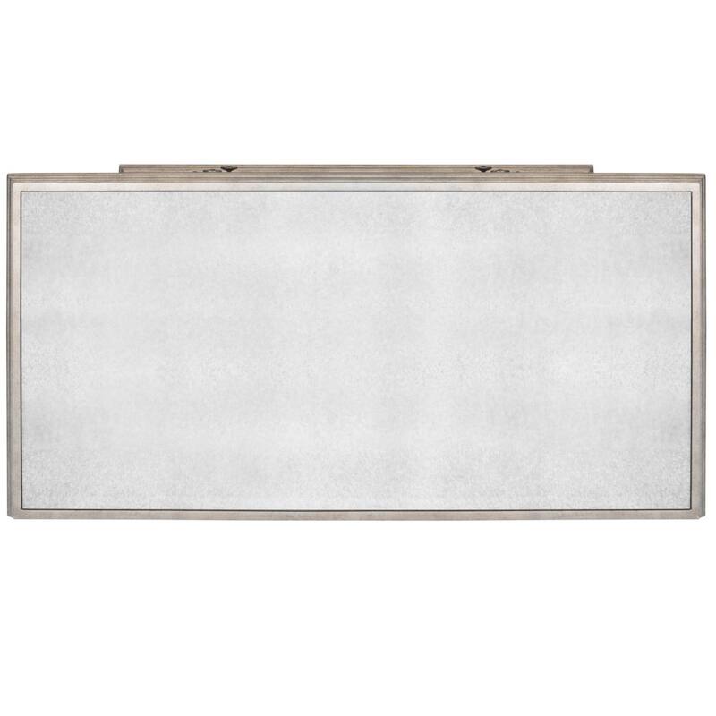 HomeRoots Rectangle Mirrored Three Drawer Console Storage Chest