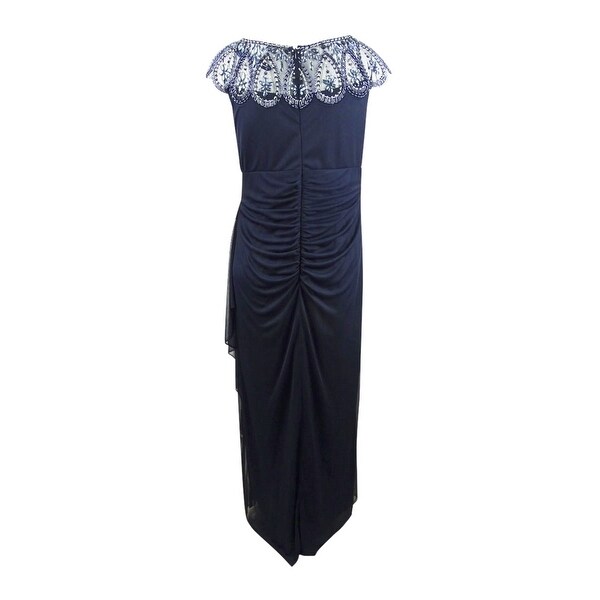 xscape plus size beaded gown