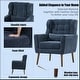 preview thumbnail 26 of 44, Linen Fabric Lounge Wingback Chairs Modern Accent Chair
