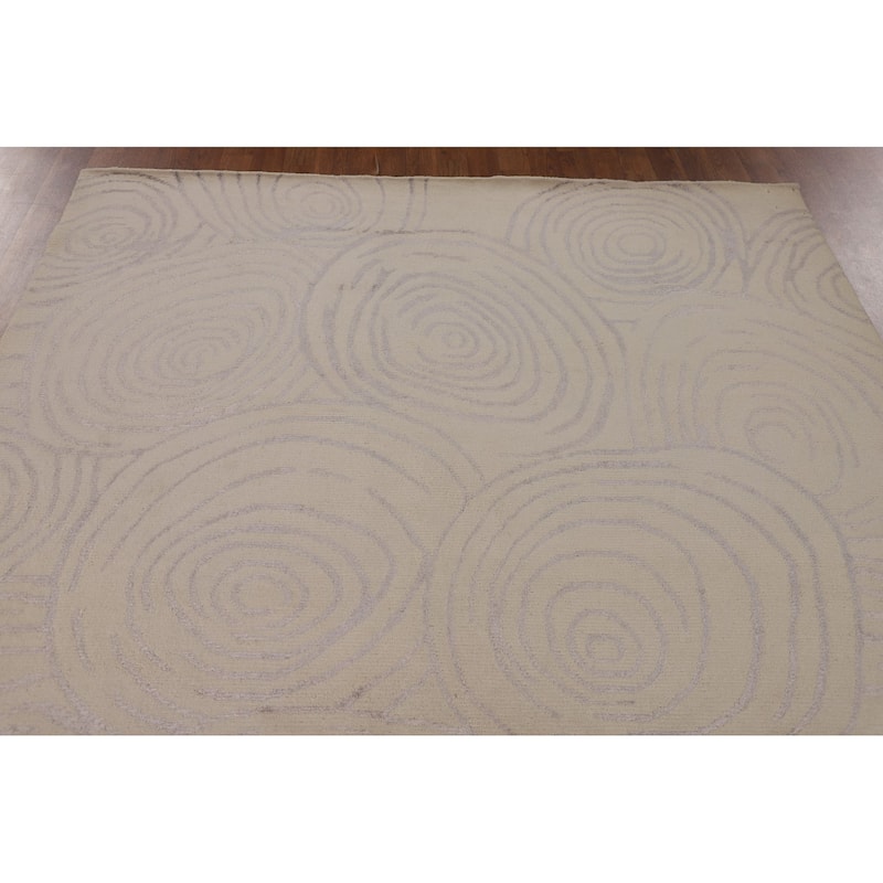 Gabbeh Oriental Area Rug Hand-Knotted Wool Carpet - 5'11" x 8'7"