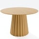 preview thumbnail 11 of 41, Solid Wood Round Dining Table for 4-8 People Nordic style 46*30 - Wood