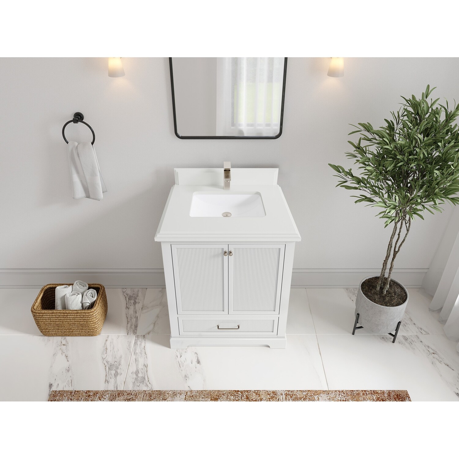 Willow Collections 30 in. W x 22 in. D Alys Single Sink Bathroom Vanity with Countertop