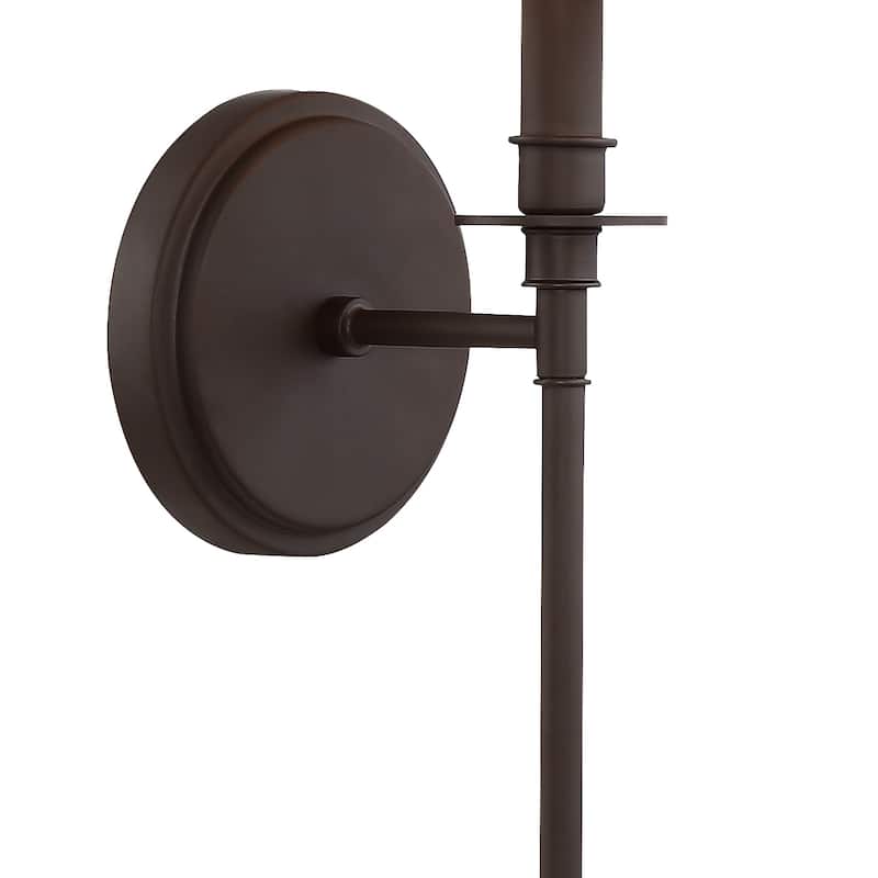 1 Light Dark Bronze Wall Mount - 6W x 14.5H x 7D