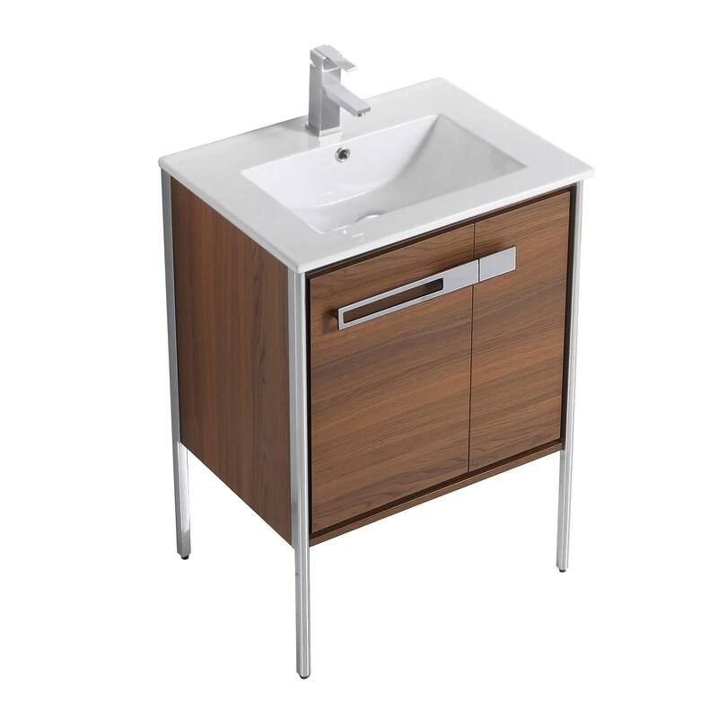 Fine Fixtures Oakville Bathroom Vanity with White Ceramic Sink