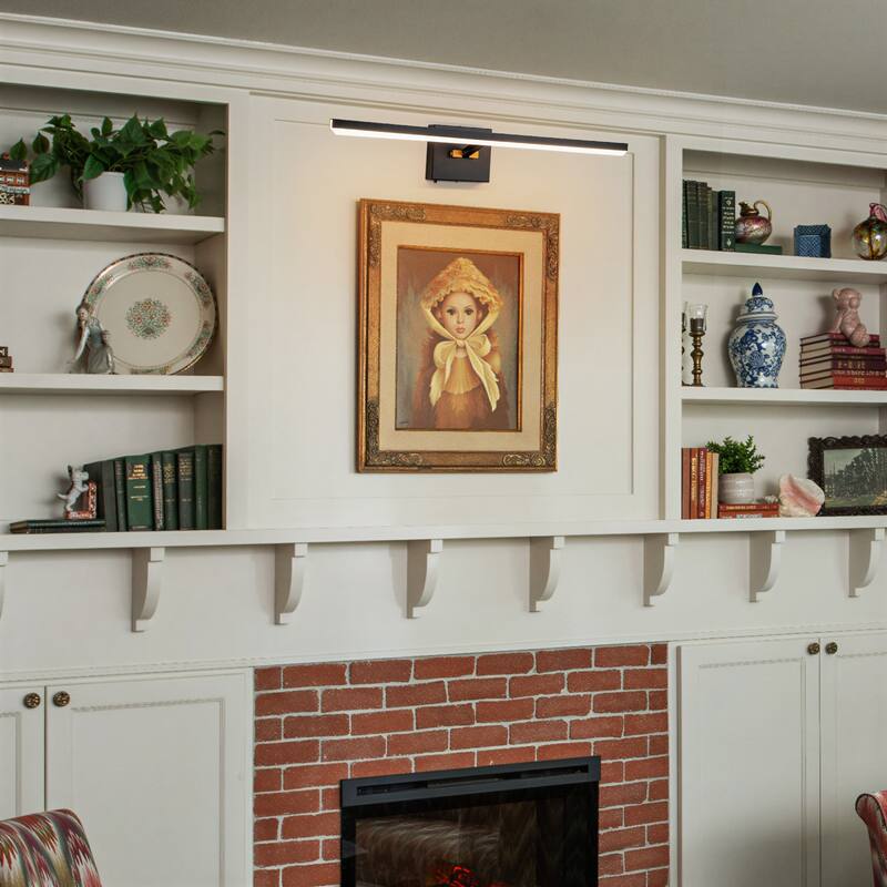 Modern Dimmable LED Wall Sconce Bathroom Vanity Light with 3-CCT Selectable Light - Black