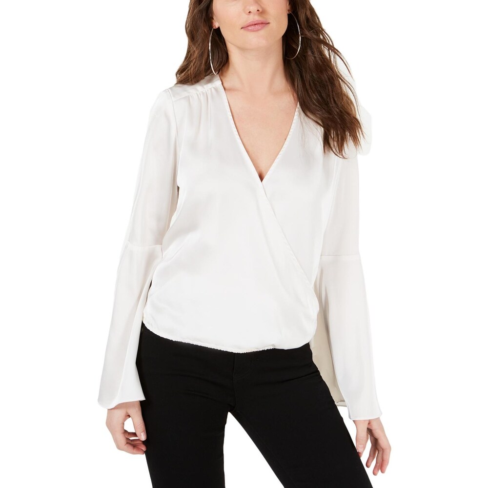 guess white blouse