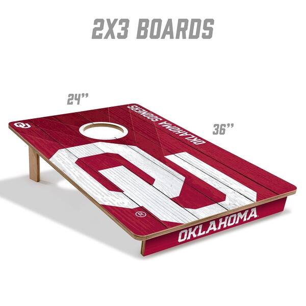 Oklahoma Sooners NCAA Tailgate Cornhole Board Set
