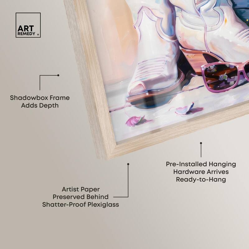 Spring Pink Cowboy Necessities Shadowbox by Art Remedy