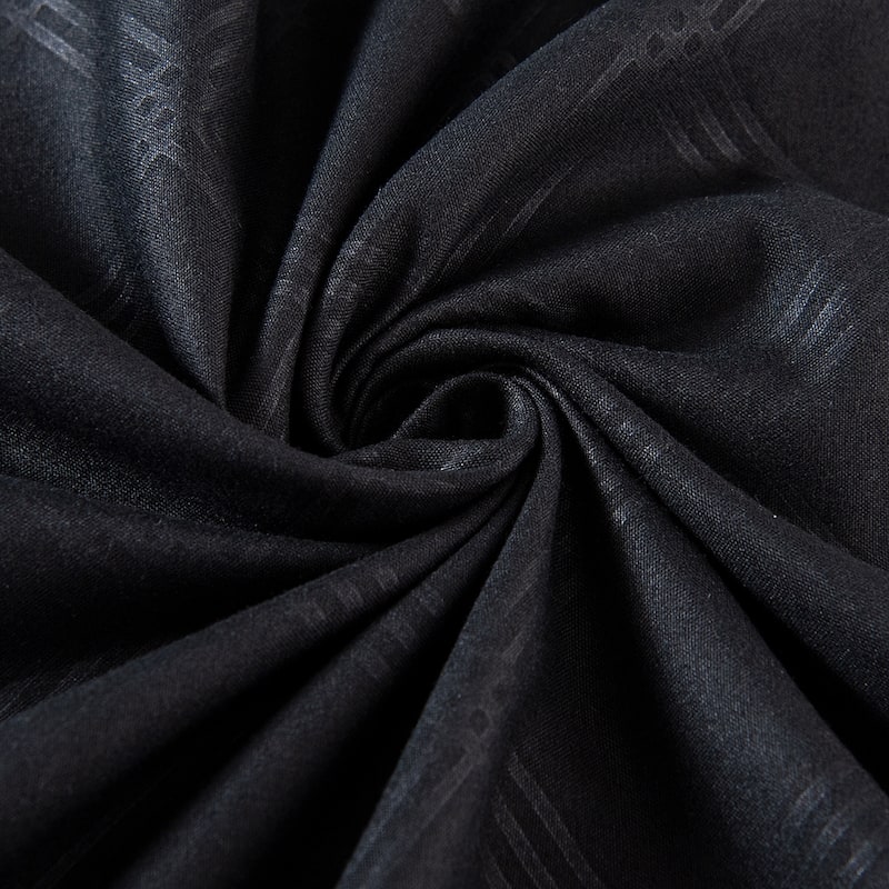 Black Plaid Comforter Set