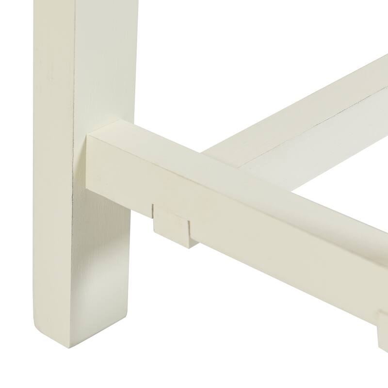 StyleCraft Mabel Slatted Utility Bench - 11.8" D x 42" W x 18" H