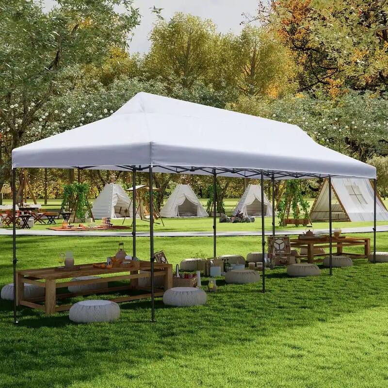 EROMMY Commercial-Grade Instant Canopy Tent – Features Roller Bag, Sandbags, Wind Ropes, and Ground Stakes