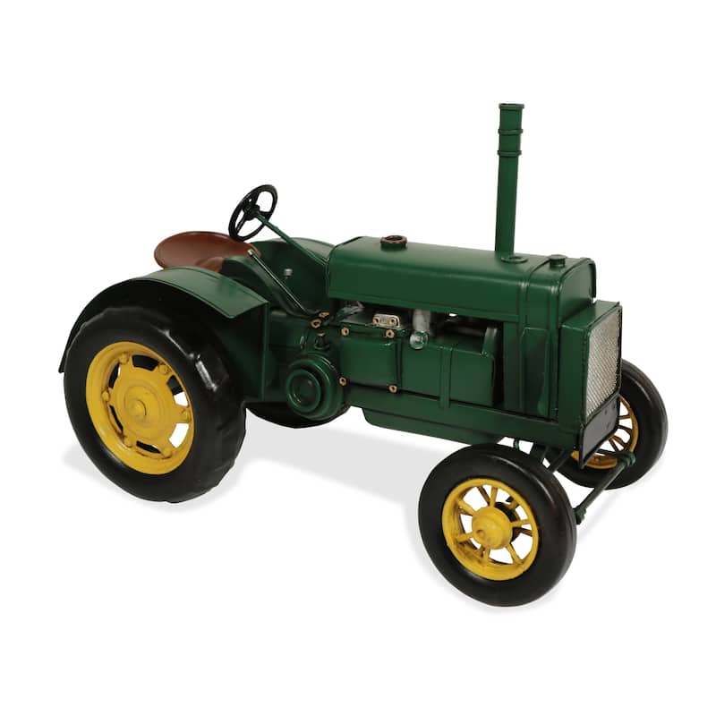 Green Metal Classic Farm Tractor