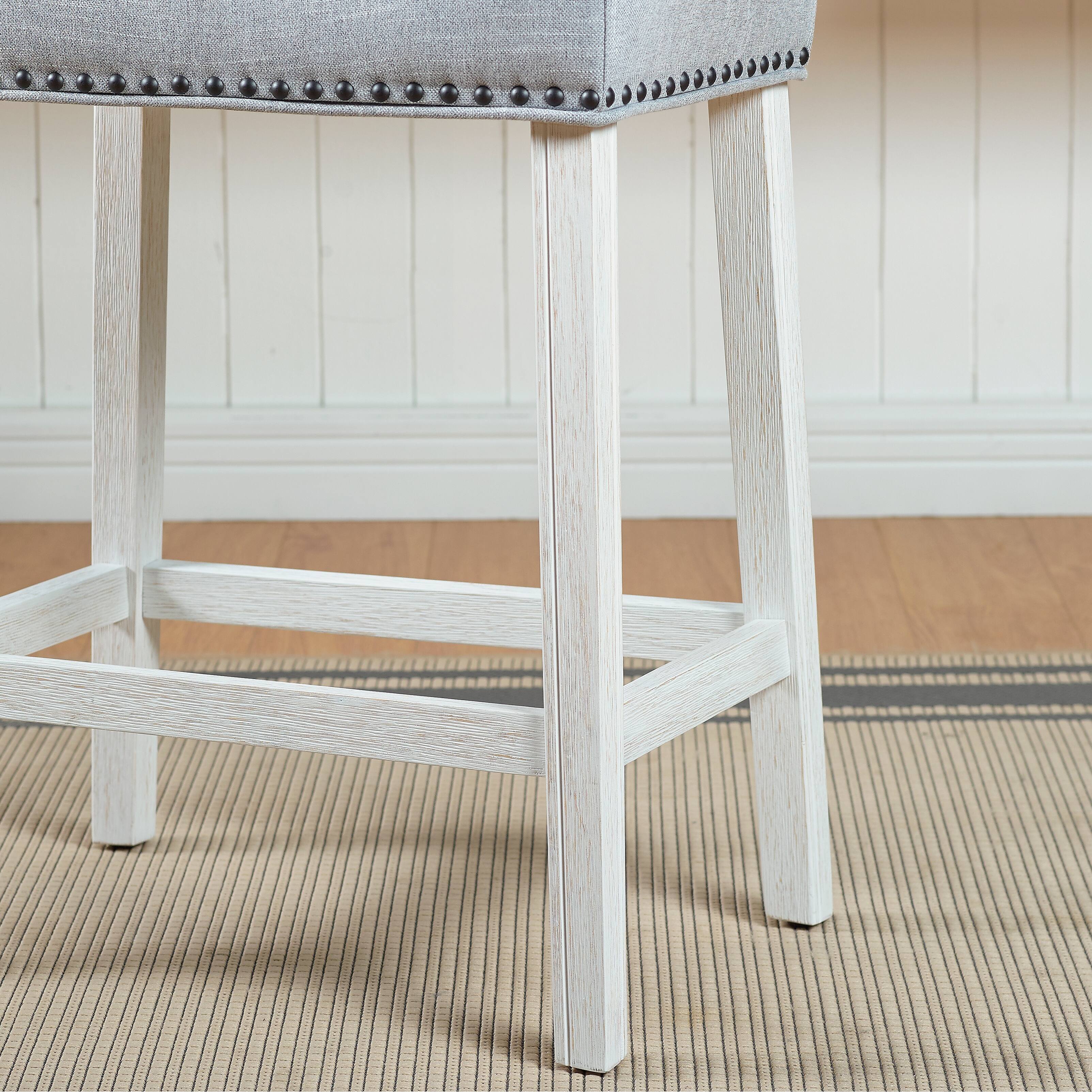 The Gray Barn Barish Backless Saddle Seat Counter Stools (Set of 2