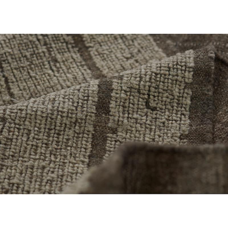 Momeni Bristol Geometric Hand Woven Wool and Cotton Natural Area Rug