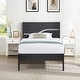 preview thumbnail 8 of 23, VECELO Twin Size Kids Bed Industrial Platform Bed Frame with Wood Headboard,Twin Size Bed Set of 2