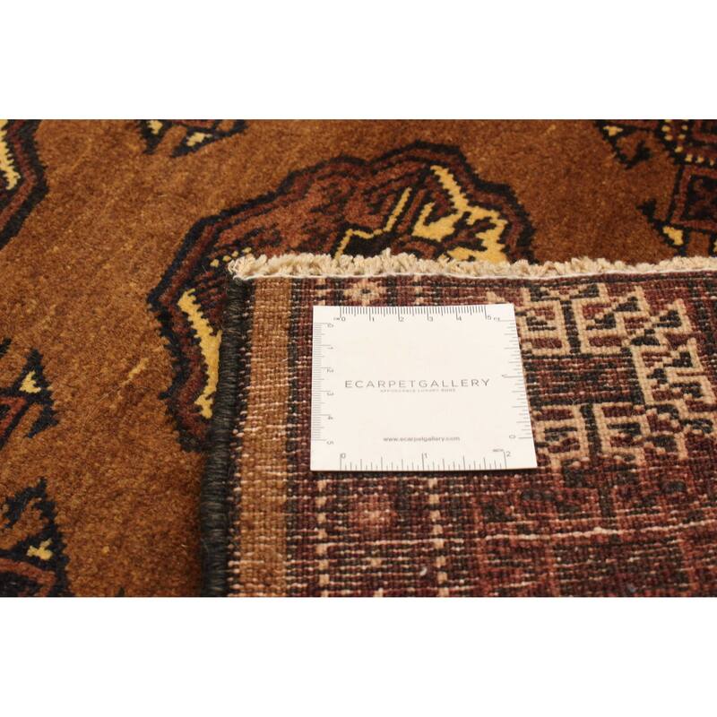 ECARPETGALLERY Hand-knotted Teimani Brown Wool Rug - 3'5 x 4'3