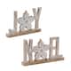 Joy and Noel Tabletop Sign (Set of 4)