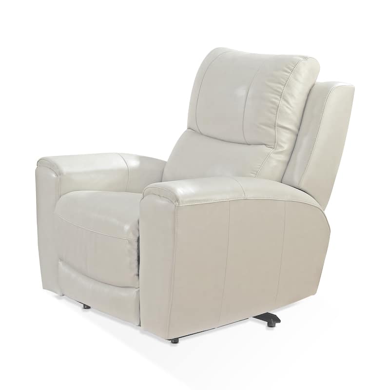 Copper Grove Fyti Top Grain Leather Power Reclining Chair - Ivory