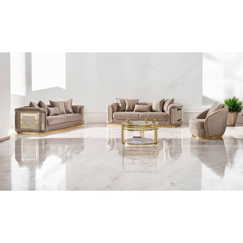 Evelance Modern Upholstered 93'' Velvet Pillow Back