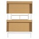 preview thumbnail 12 of 12, White Twin Over Twin Modern Metal Bunk Bed ,Storage Platform Beds with Ladder and Shelves