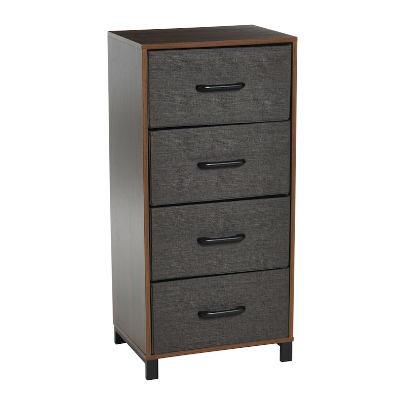Household Essentials Dresser Tower Chest with 4 Storage Drawers