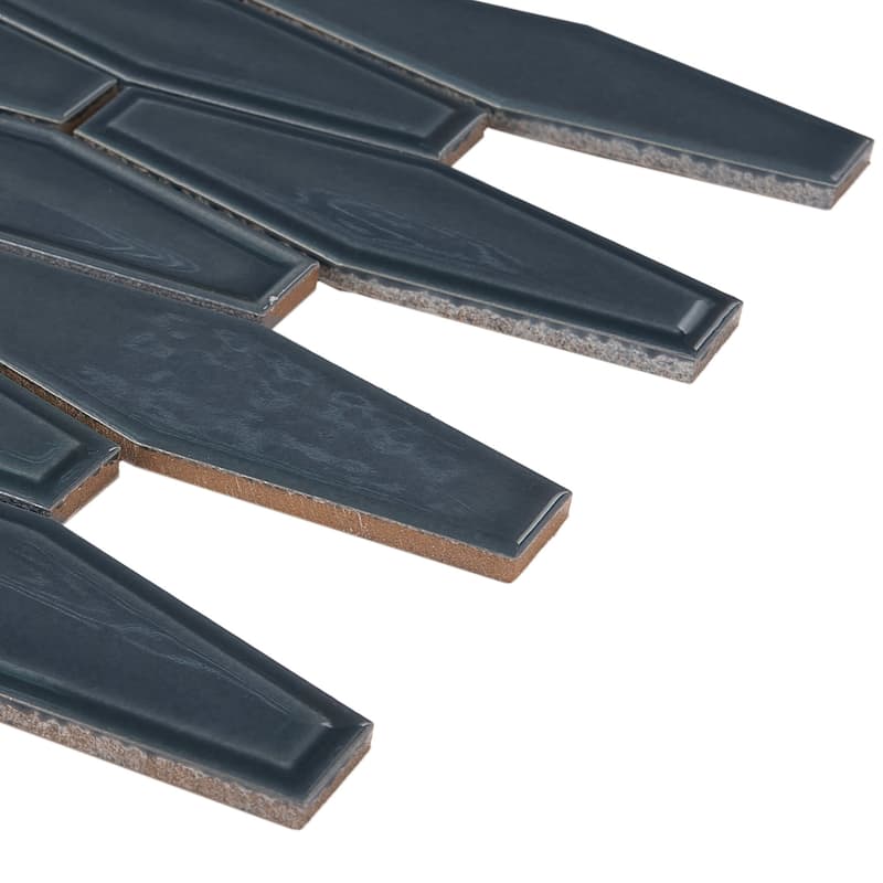 Honeycomb 1.5" x 4.9" Glossy Porcelain Mosaic Tile