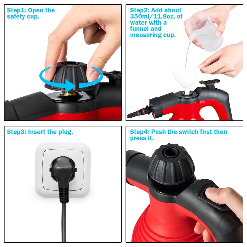 Costway Multifunction Portable Steamer Household Steam Cleaner 1050W