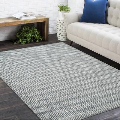 Deanna Handmade Geometric Modern Flatweave Area Rug