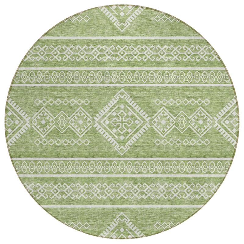 Machine Washable Indoor/ Outdoor Chantille Moroccan Boho Rug