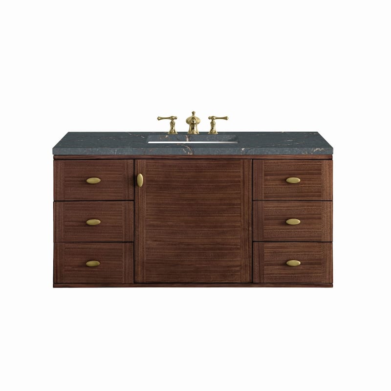 James Martin Vanities 670-V48-3PBL Amberly 48" Single Basin Wood