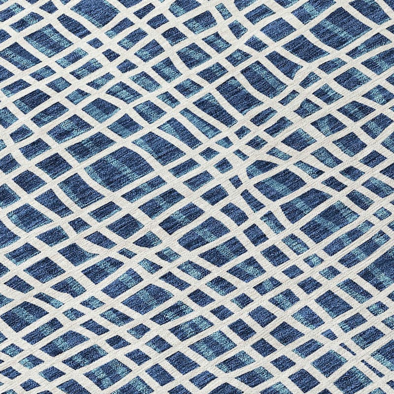 Machine Washable Indoor/ Outdoor Chantille Abstract Modern Rug