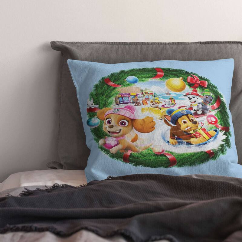 Nickelodeon Paw Patrol Festive Fun 18 Inch Throw Pillow
