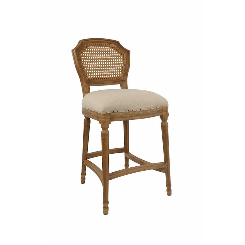 Wilbrandt Stationary Bar Stool - N/A - Single - Tan - Counter Height - 23-28 in.