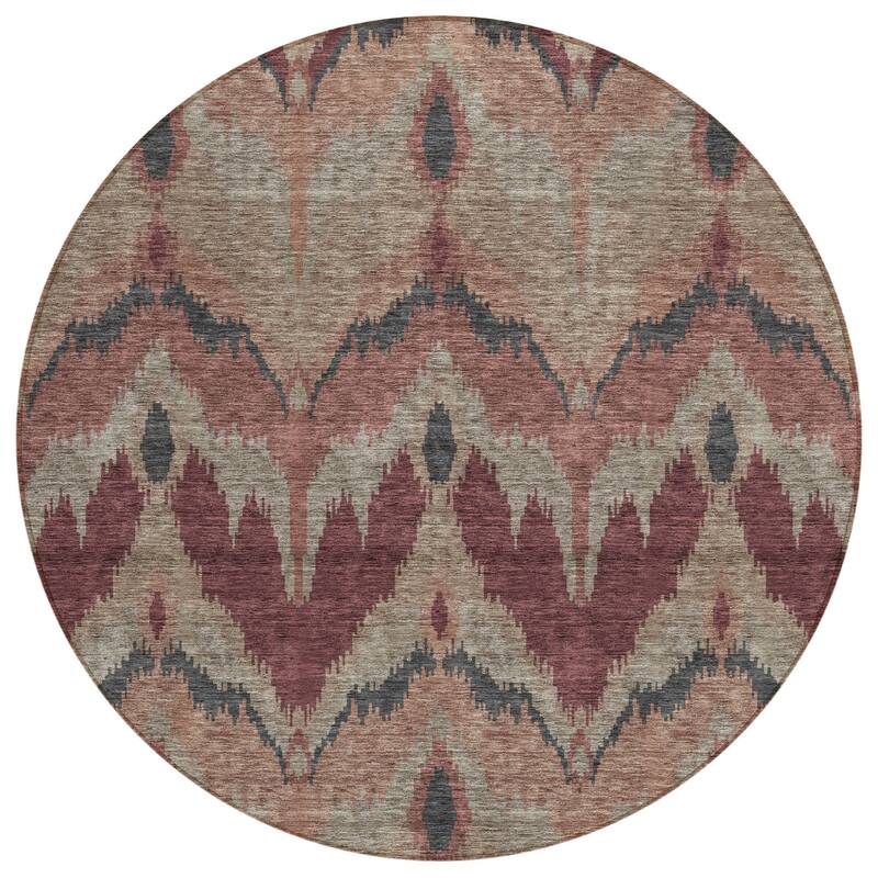 HomeRoots Ikat Transitional Rectangle Outdoor Rug