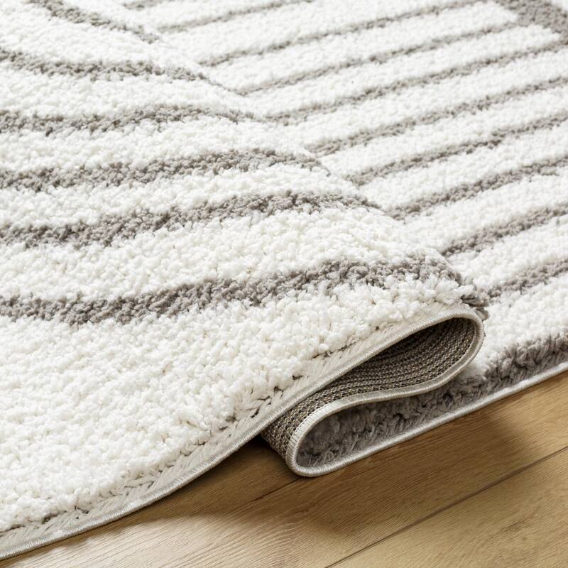 Livabliss Birmingham Playful Arches Plush Area Rug