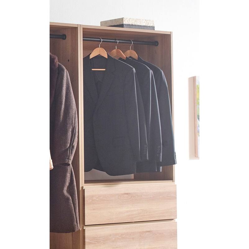 Prosper Oak Freestanding Walk in Wood Closet System