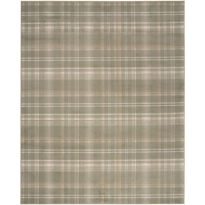 HomeRootsPlaid Cottage Rectangle Area Rug - 108' X '72' X '0.5