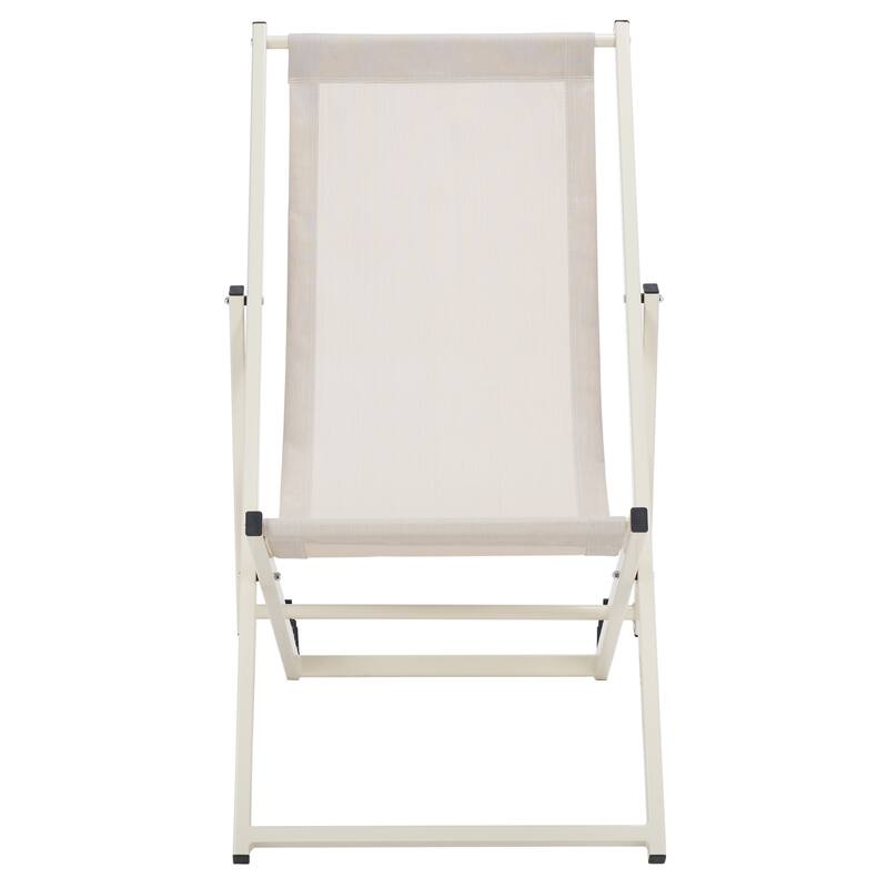 SAFAVIEH Outdoor Malaya Set of 2 Sling Chairs - 36" W x 22" D x 30" H - 36Wx22Dx30H